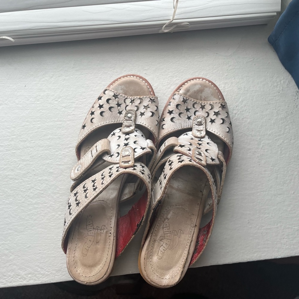 FREEBIRD MOONSTAR BLUSH SANDALS WOMENS LEATHER UPPER SIZE 9